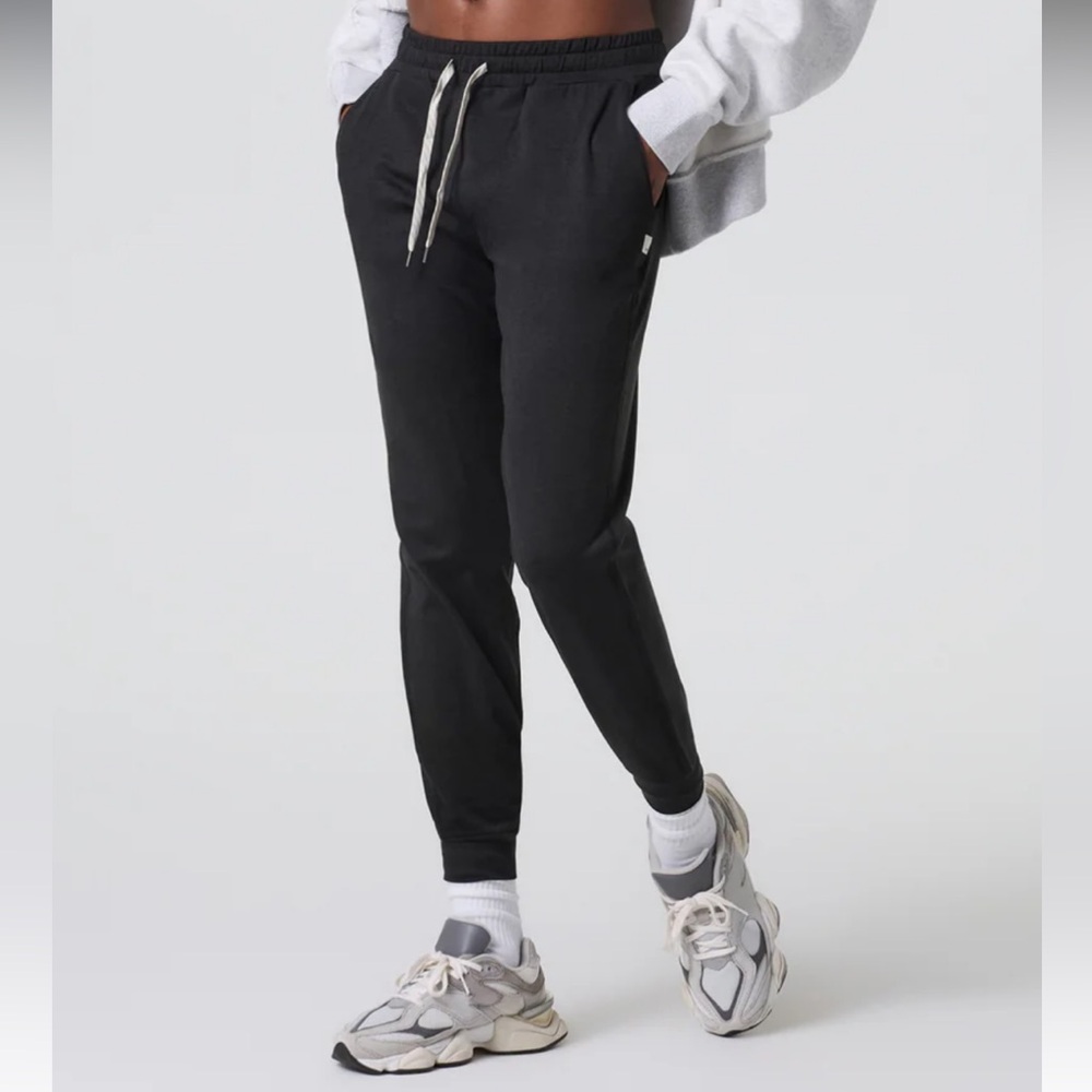 Vuori Black Slim-Fit Joggers with Tapered Leg